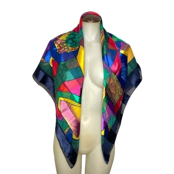 Vintage Picasso Scarf💙 - Picture 3 of 11